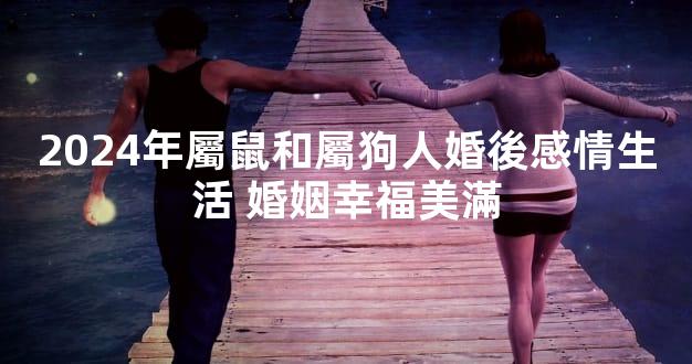 2024年屬鼠和屬狗人婚後感情生活 婚姻幸福美滿